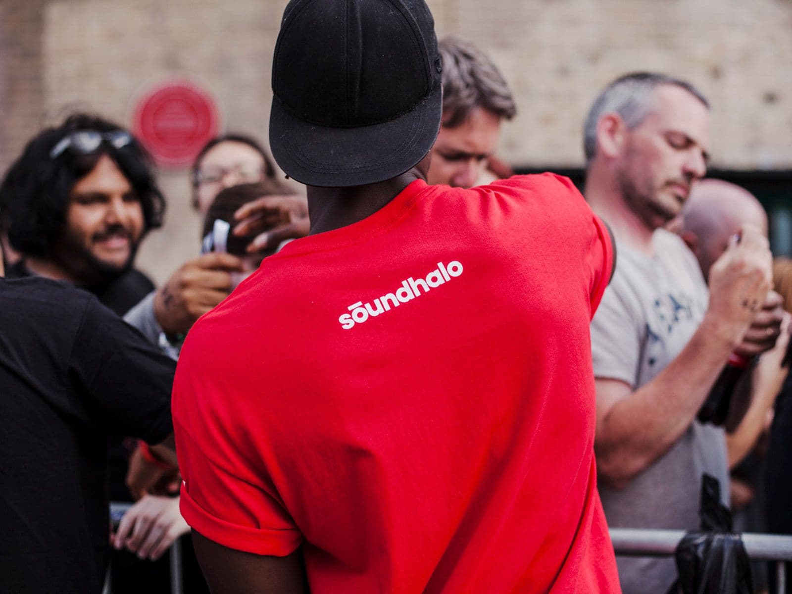Street Crew wearing a Soundhalo t-shirt.