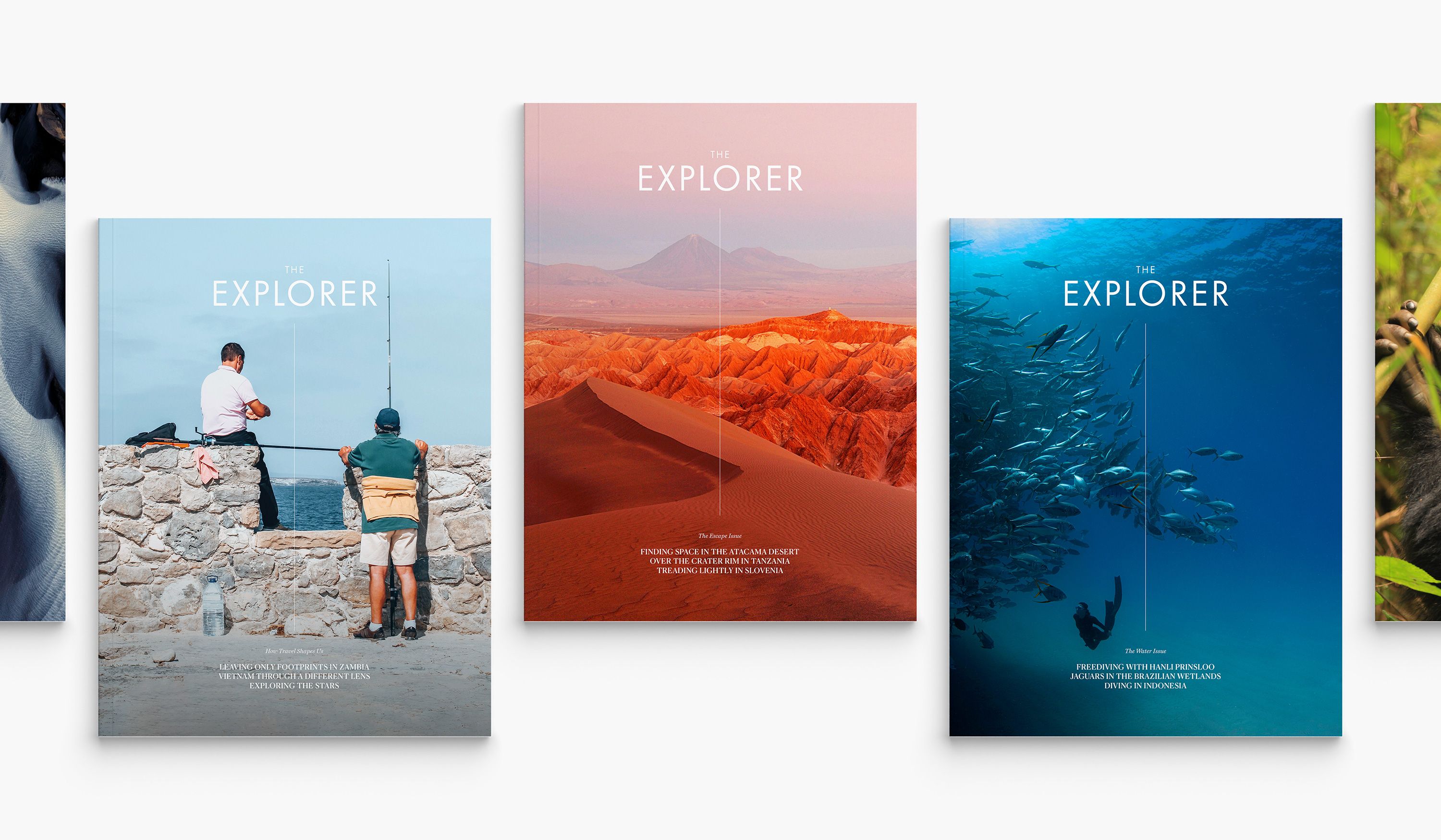 5 issues of The Explorer Magazine.
