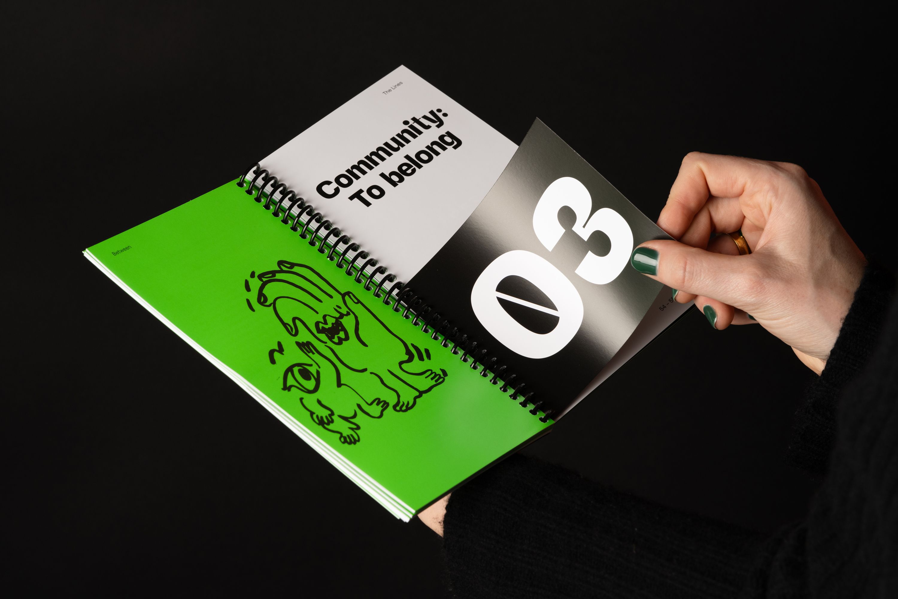 Between The Lines publication designed by Extract